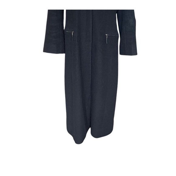 VTG Cashmere Wool Long Overcoat 8 Pea Coat Quiet Luxury Minimalist Old Money - Picture 3 of 7